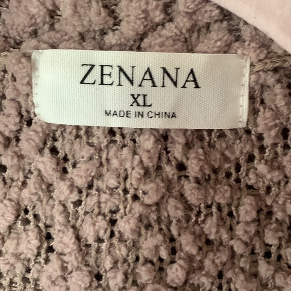 SS. ZENANA super soft, cozy cardigan with 2 front pockets. NWOT. Size XL. - Picture 3 of 10